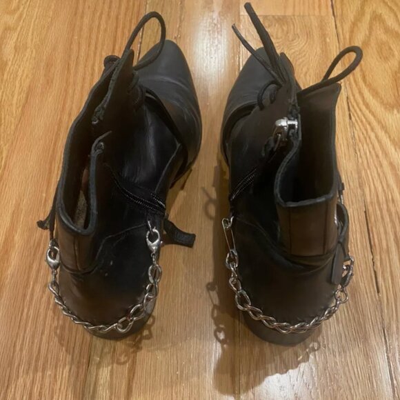 Tabitha Simmons Black Ankle Boots Byron Size 40 / Fits Like 8.5 9 9.5 - Picture 4 of 4